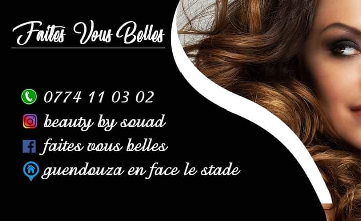 Logo Salon de Coiffure Femmes : Faites vous belles - Guendouza